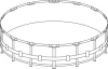 Каркас бассейна Intex Metall Frame 366х122см